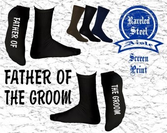 FATHER of the GROOM Socks, Wedding Socks, Father of the Groom Gift, Cold Feet, Wedding Gift, Socks