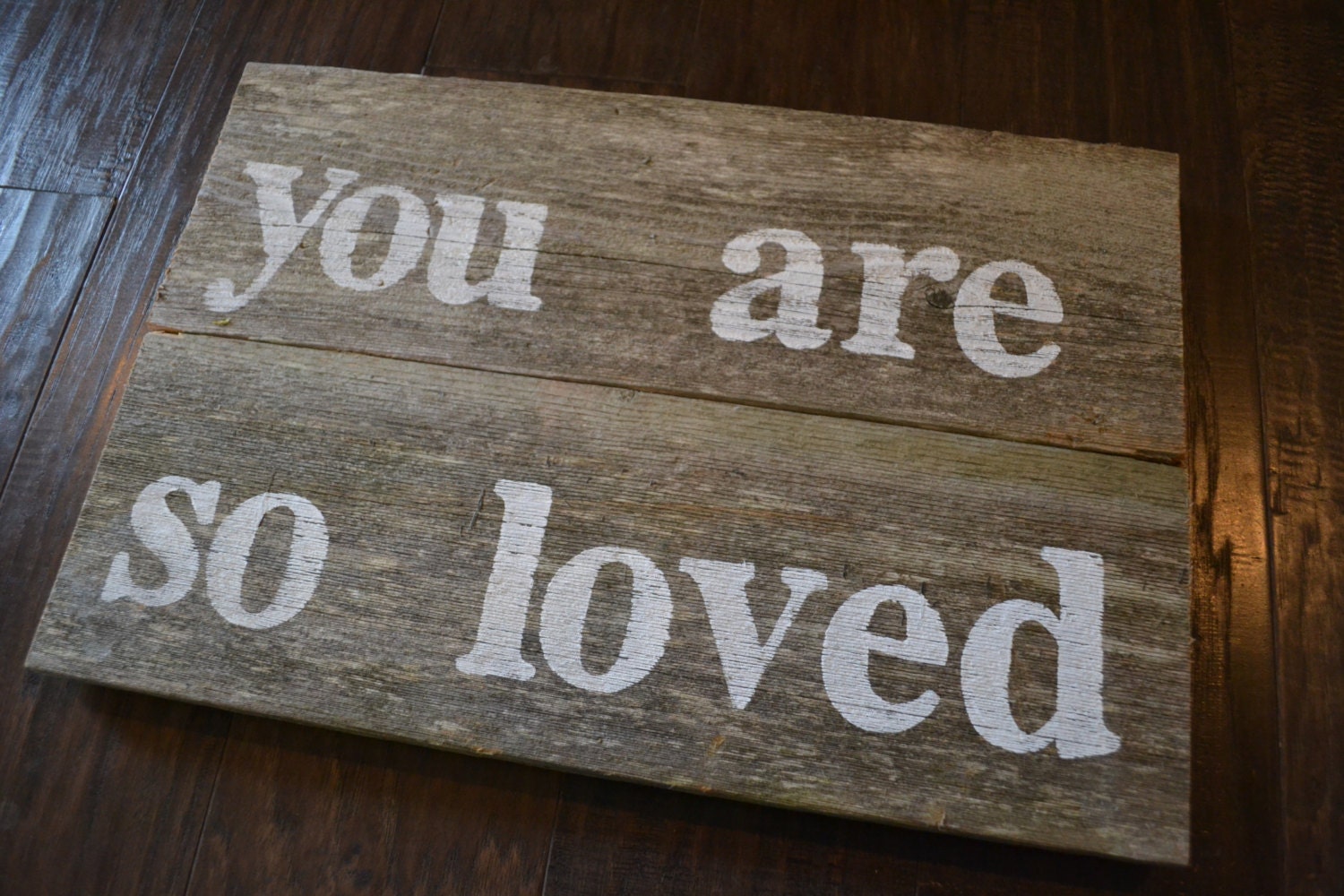 wood sign you are so loved reclaimed wood rustic