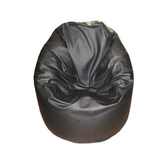 Items similar to Black vinyl bean bag chair cover on Etsy