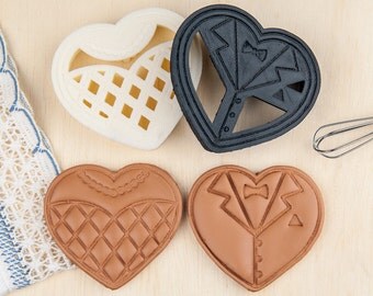 Wedding Cookie Cutter DIY Heart Shaped Cookies Favors