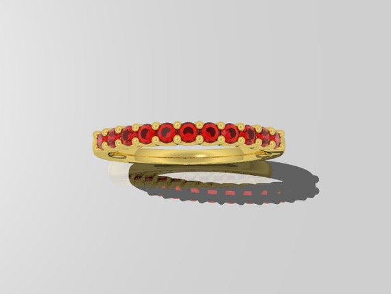 Gold  14K Rings ruby Band Wedding  band Band Bands yellow gold Yellow  wedding Natural Ruby Gemstone