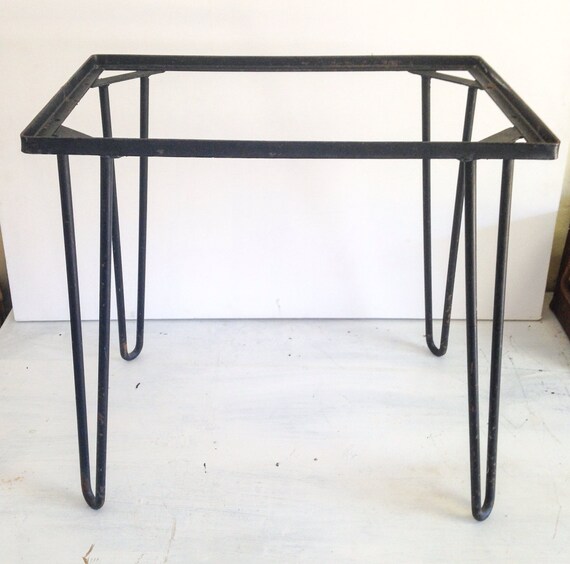 Mid century wrought iron table legs