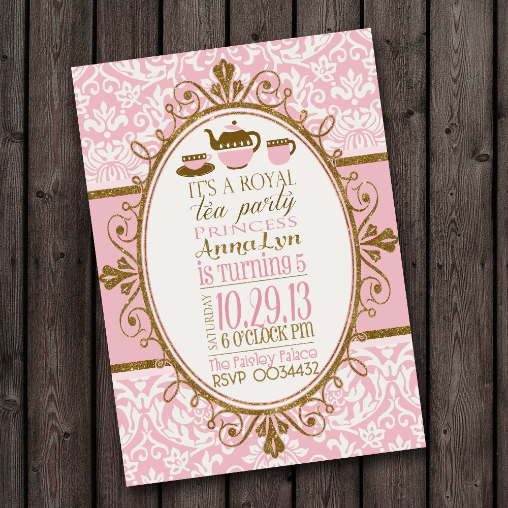 Tea Party Invitation Wording 7