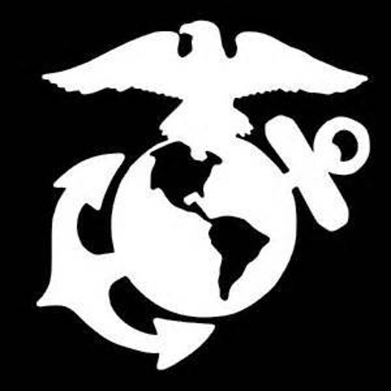 Marine Corps Decal Yeti decal Marine decal EGA Decal USMC