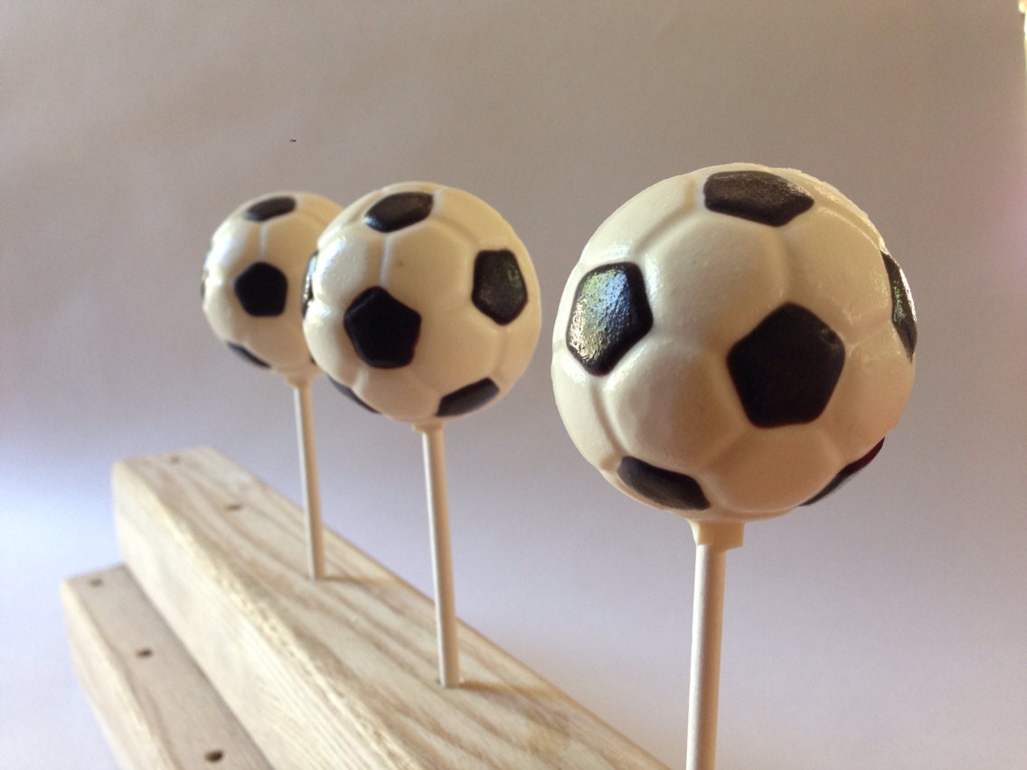 Items similar to Soccer Ball Chocolate Lollipop on Etsy