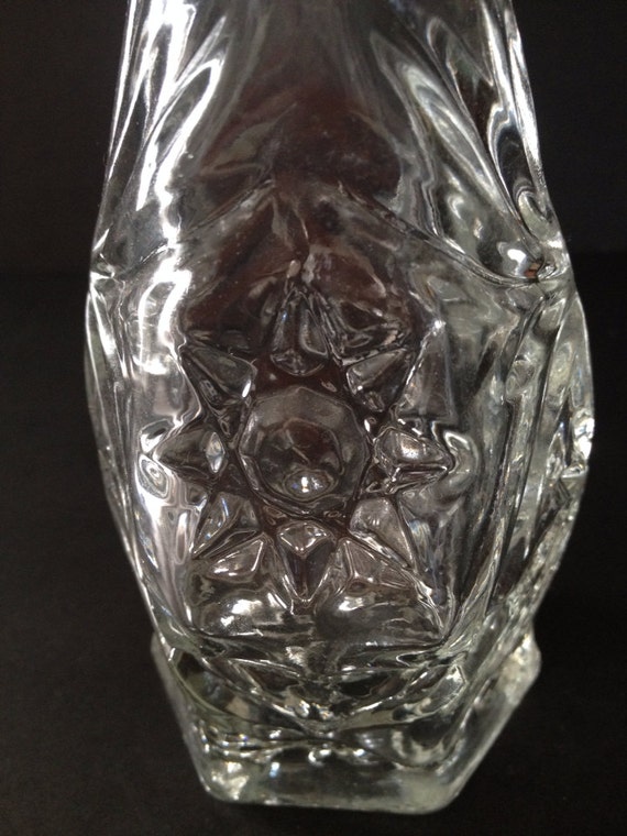 Oil Vinegar Glass Cruet Vintage Set Cruet Clear by AmericanThrift7