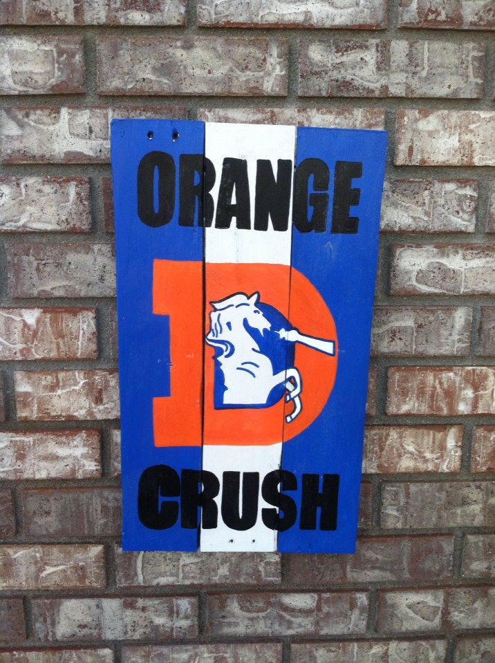 Denver Broncos Orange Crush wall art