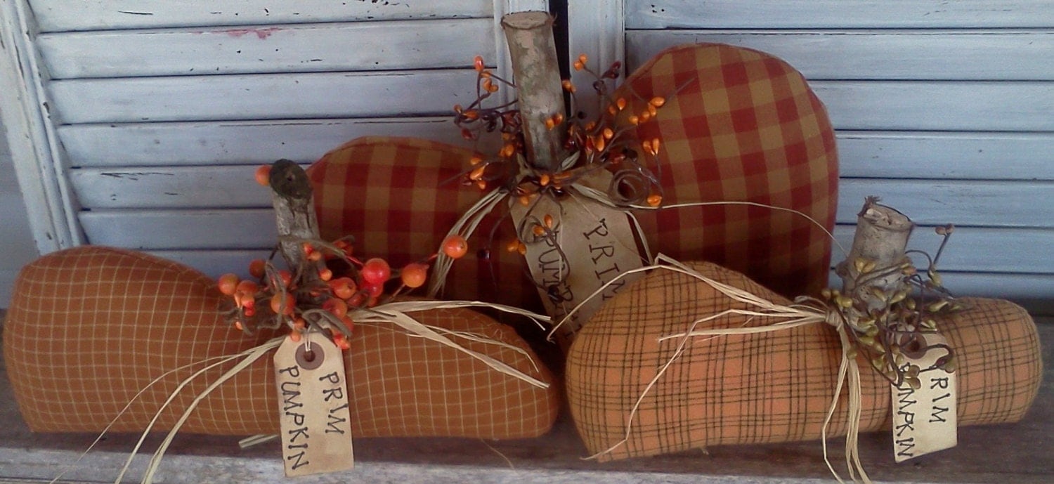 Primitive Fall Pumpkins E-Pattern