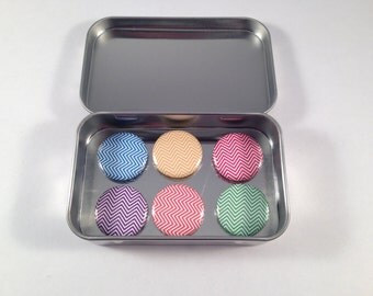 Multi-Colored Chevron Magnet Set