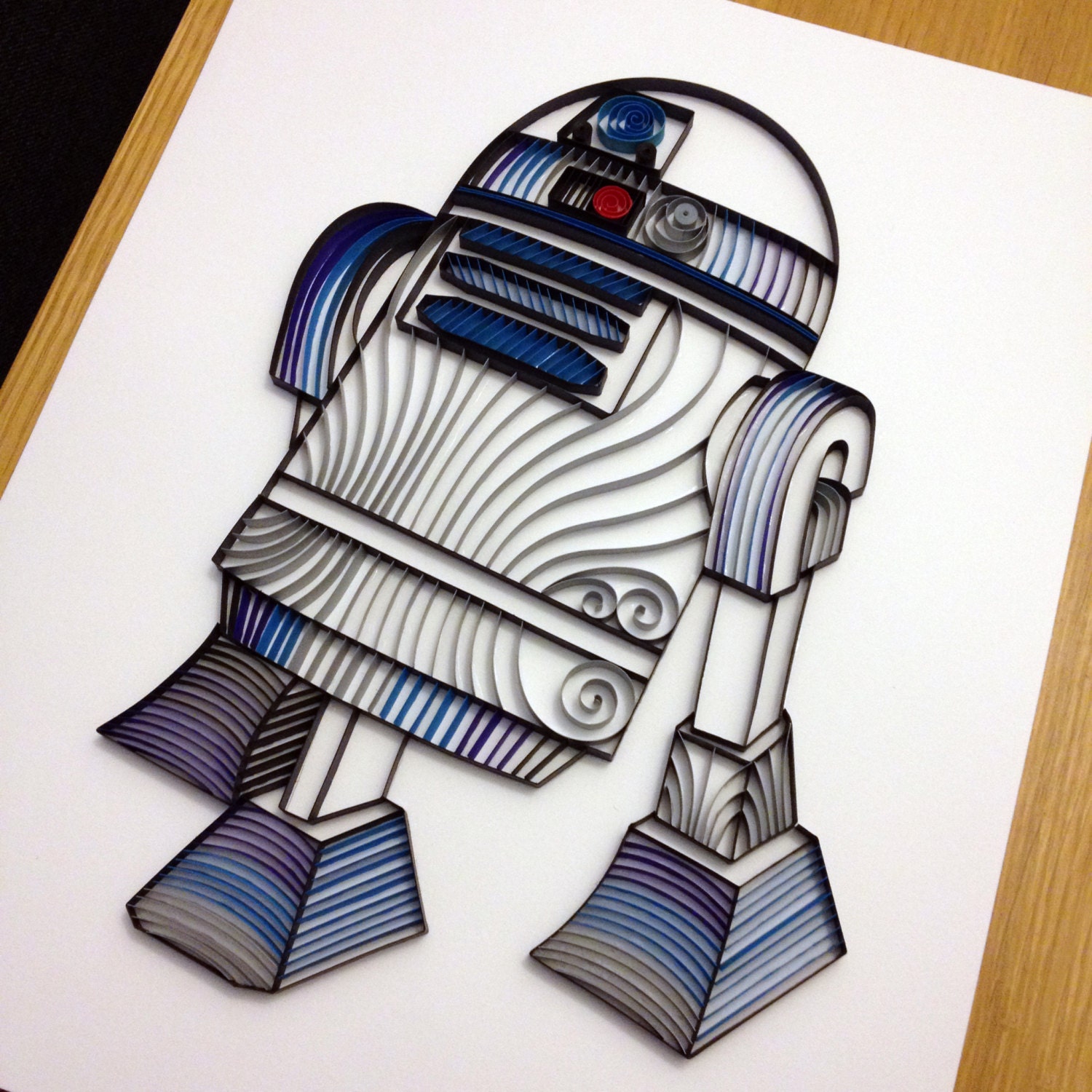 Star Wars quilling artQuilled R2D2
