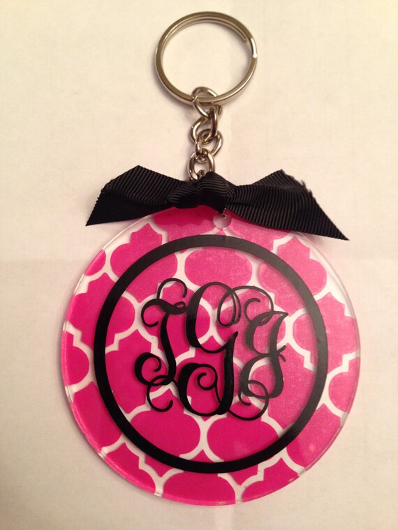 Download Items similar to Customized Quartefoil Vinyl Monogrammed ...