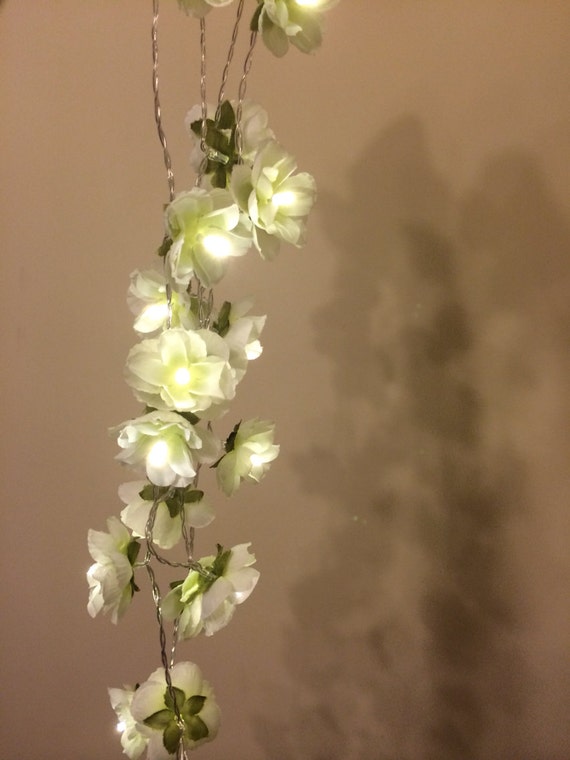 Mint LED Wild Rose Fairy Lights String Lights by FairybyFoxie