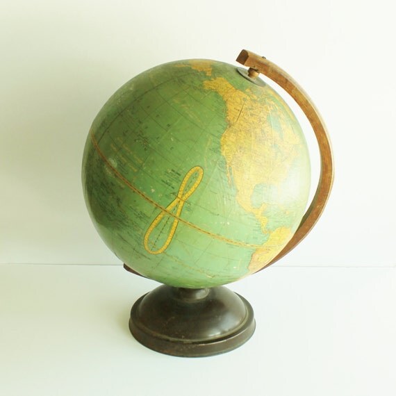 Vintage Crams Universal 12 inch globe unusual features