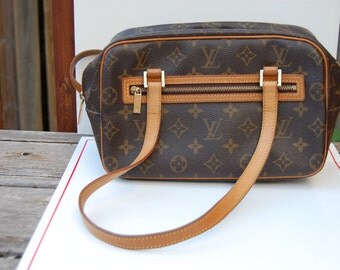 ON SALE! Authentic Louis Vuitton M onogram Cite MM Shoulder Bag ...