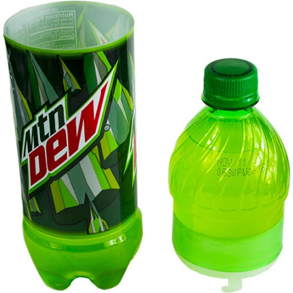 Mountain Dew Soda Bottle Safe Can Diversion Stash by HumanFriendly