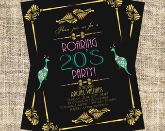 1920S Themed Birthday Invitations 4