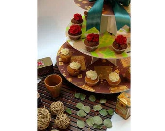 Wood cupcake stand Etsy