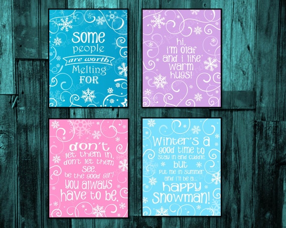 Frozen Printable Wall Art | frozen wall art frozen party decor frozen birthday party Frozen Printable Wall Art | frozen wall art frozen party decor frozen birthday party