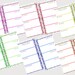 Filofax personal printable week in 2 pages kit 6 colors