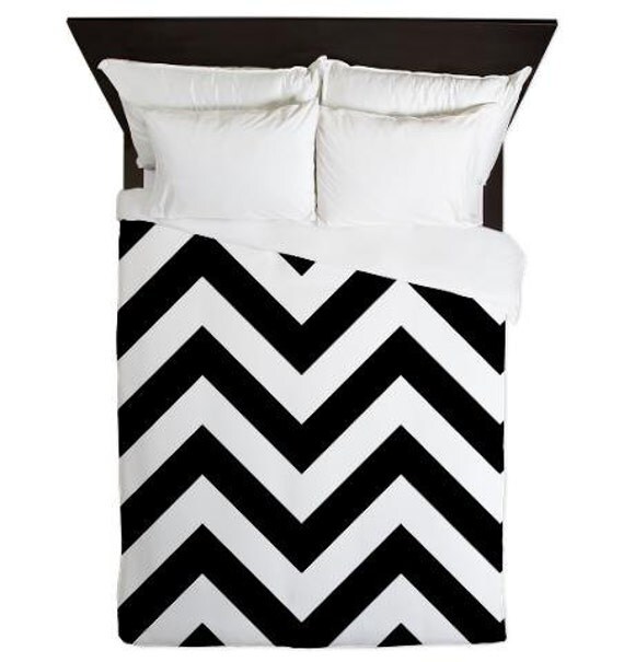 Duvet Cover Black and White Chevron Duvet Cover Teen Duvet