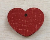 Red Crackled Look Heart Tag - 3" Il_170x135