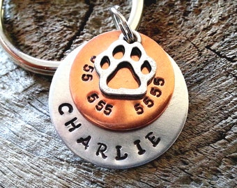 Pet ID Tag / Personalized Pet ID Tag / Dog Tag / Pet Tag / Cat Tag / Dog Tag for Dogs / Personalized Dog Tag - Pet Accessories