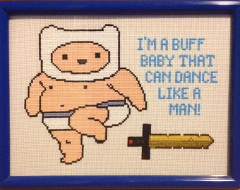 Adventure Time Baby Finn Cross Stitch Pattern