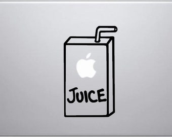 Laptop decal – Laptop Sticker – Macbook Pro decal – Macbook Air decal – Car window – Hipster - Apple Juice