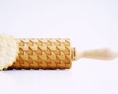 HOUNDS TOOTH / rockets / ARROWS - Embossing rolling pin, laser engraved rolling pin