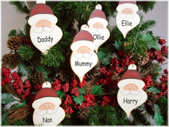 Items similar to Personalised Christmas Tree Decorations 