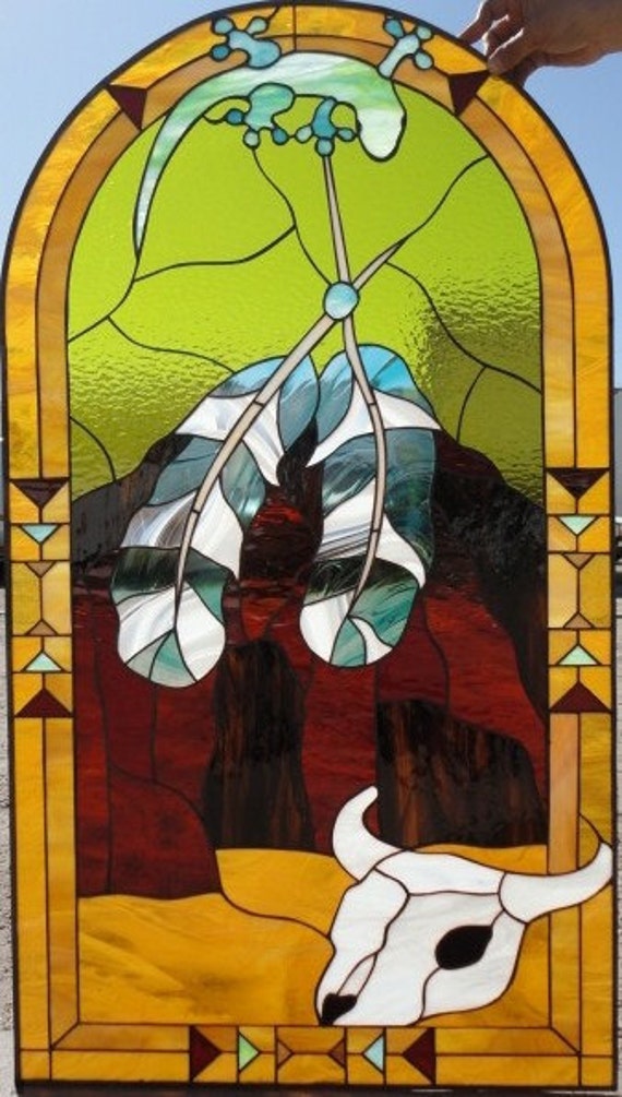 Southwestern Stained Glass Window Panel We Do By Artglasswindows