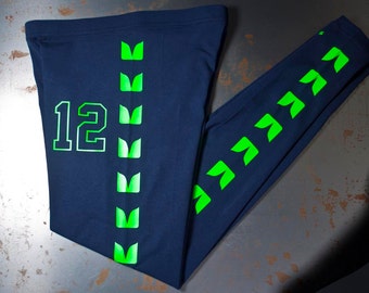 Seattle Seahawk LEGGINGS - Womens pants Clothing Similar to Seahawks jerseys - women legging pant