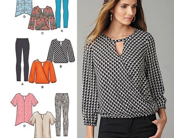 Simplicity Sewing Pattern 1280 Misses' Leggings, Tunic in Two Lengths and Tops
