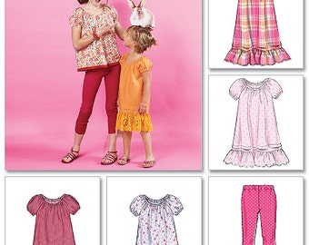 Children's/Girls' Top, Dresses, and Leggings McCall's Pattern M6500