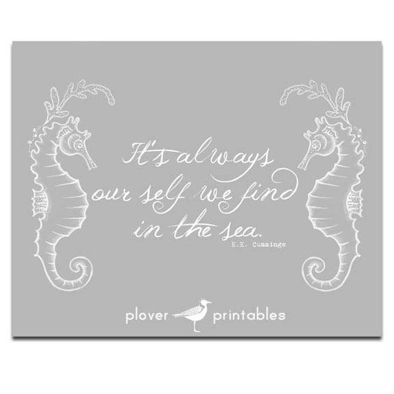 Items similar to Printable art seahorse print coastal decor, beach