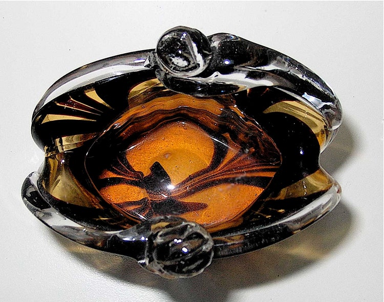 blown glass tiger
