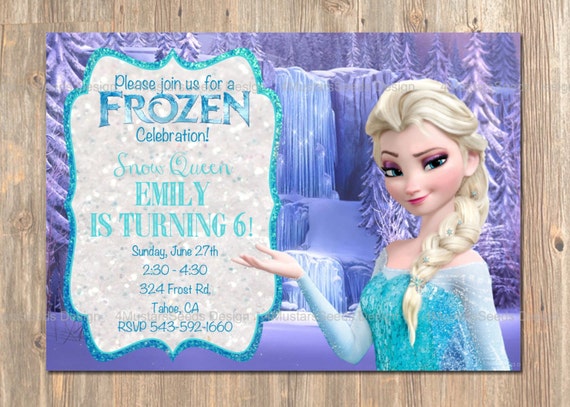 Elsa Frozen Birthday Invitations 7