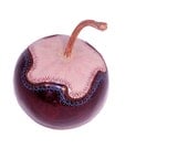 Wood carv apple. La Manzana Olinalá Gourd