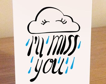 Popular items for i'll miss you on Etsy