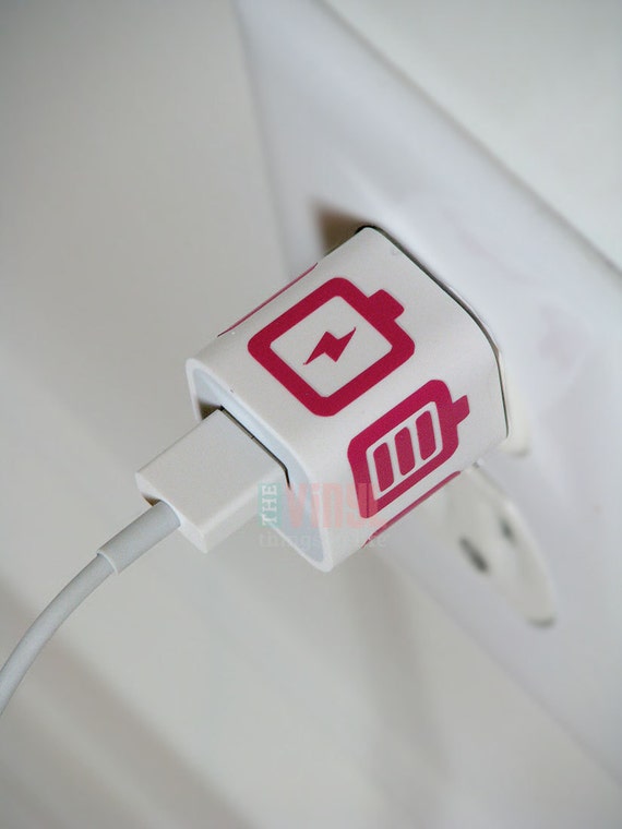 Charger wrap sticker Charger decal for iPhone Charger decal