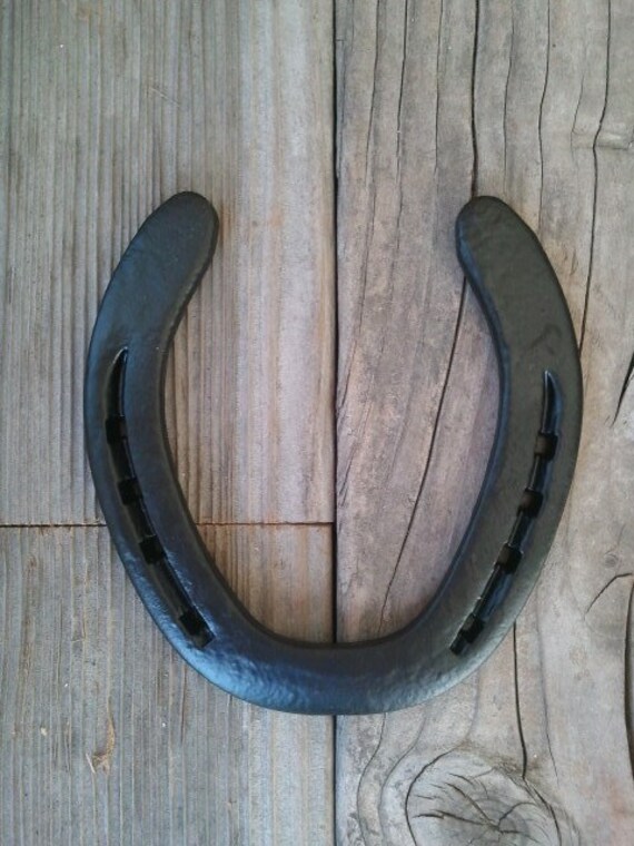 BLACK Painted Horseshoe Powder Coat Paint by EECustomHorseShoes