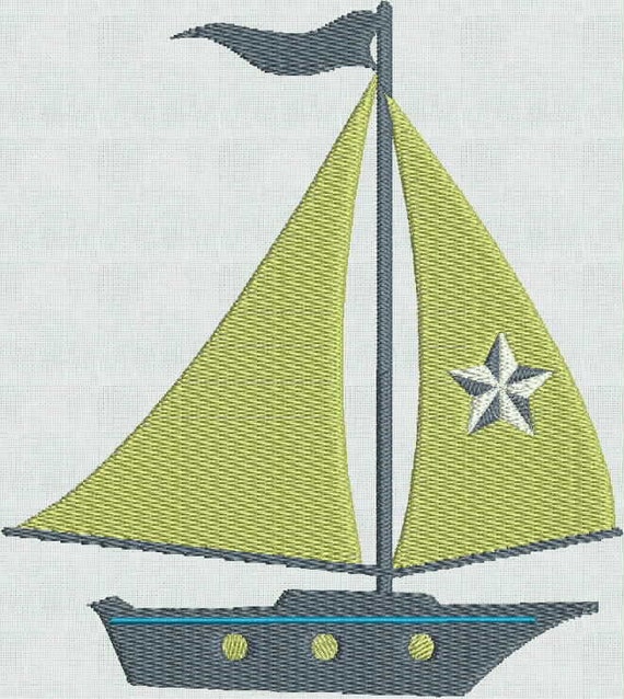Embroidery Machine Designs Nautical Sailboat Designs PES