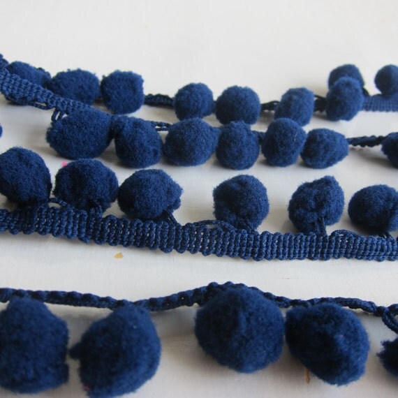 yard by pom pom the trim navy   pom pom pom pompom  trim pom dark yard    blue pom pom trim