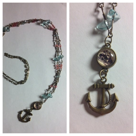 Lost At Sea // 32 Nautical Anchor Rosary by OctoberRustBoutique