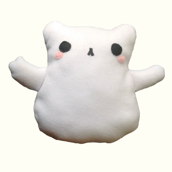 Items similar to PDF pattern - Ghost Cat Plush - Felt Fleece, easy ...