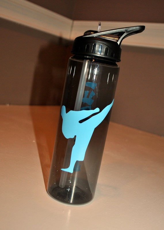 Personalized Sports Water Bottle Football by Twenty8Designs