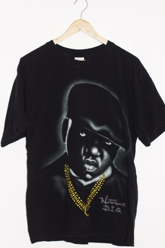 Notorious B.I.G Shirt Size L Color Black Vintage
