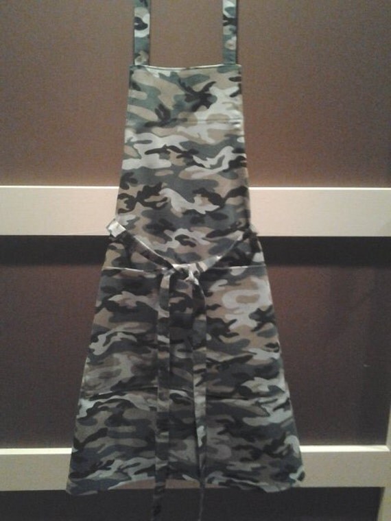 Mens Camo Apron by BonnieJeanCrafts on Etsy