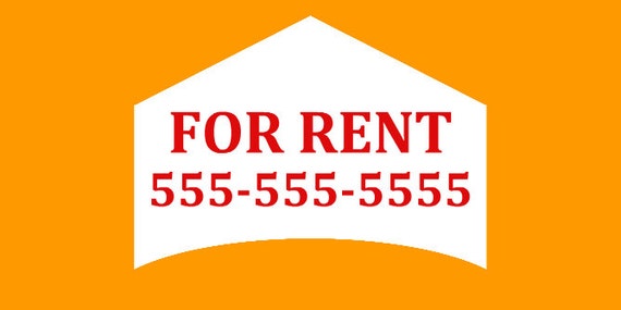 Custom Vinyl Home Rent Banner Office Rent Banner Real Estate