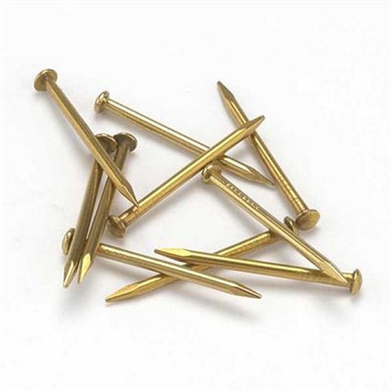 Brass Tacks /Escutcheon Pins in Bulk by AmishLeatherStore on Etsy
